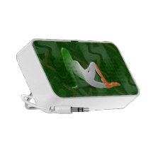 Irish Girl Silhouette Flag Travel Speaker