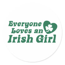 Irish Girl Stickers