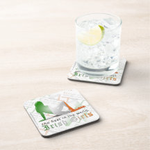Irish Girls are Best Flag Beverage Coasters