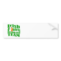 Irish girls drinking team bumper sticker