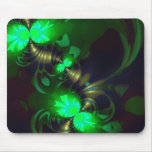 Irish Goblin – Emerald and Gold Ribbons Mouse Pads