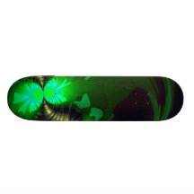 Irish Goblin – Emerald and Gold Ribbons Skate Board Deck