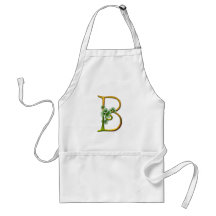 Irish Gold Monogram B Aprons