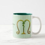 Irish Gold Monogram M Mugs