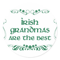 Irish Grandma T-shirt stickers