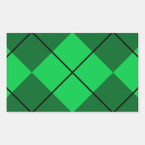 Irish Green Argyle stickers