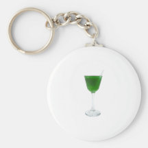 Irish Green Wine Keychain