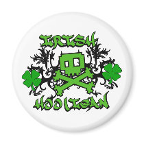 Irish Hooligan With Crossbones Gift Fridge Magnet