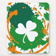 Irish Ink Clover mousepad