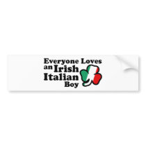 Irish Italian Boy Bumper Stickers