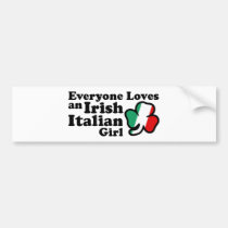 Irish Italian Girl bumper stickers