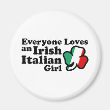 Irish Italian Girl Magnets