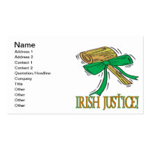 Irish Justice Business Card
