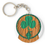 Irish Keg With A Shamrock Key Chains