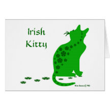 Irish Kitty-Card