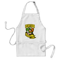 Irish leprechaun rugby player celtic flag Ireland Aprons