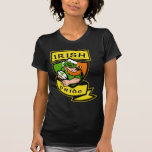 Irish leprechaun rugby player celtic flag Ireland T Shirts