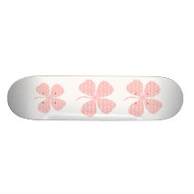 Irish Lucky Pink Shamrock Ava Skateboard