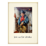 Irish Man & Whiskey Drinks Party Cocktails Announcement