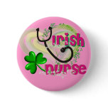 Irish Nurse Artsy Heart Gifts buttons