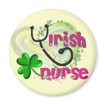 Irish Nurse Artsy Heart Gifts Refrigerator Magnet