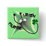 Irish Nurse Gifts Pinback Buttons