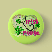 Irish Nurse T-Shirts and Gifts buttons
