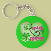 Irish Nurse T-Shirts and Gifts keychains