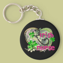 Irish Nurse T-Shirts and Gifts keychains