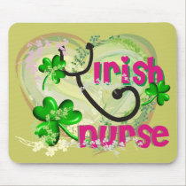 Irish Nurse T-Shirts and Gifts mousepads