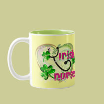 Irish Nurse T-Shirts and Gifts mugs
