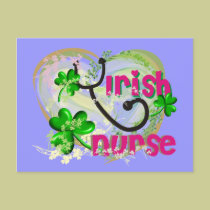 Irish Nurse T-Shirts and Gifts postcards