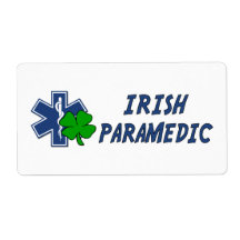 Irish Paramedic Custom Shipping Label