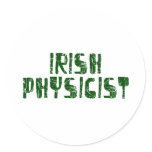 Irish Physicist Round Stickers