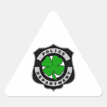 Irish Police Officers Triangle Stickers