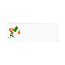 Irish Pride Woman Return Address Labels