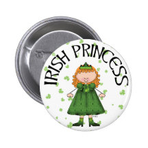 Irish Princess Pinback Buttons