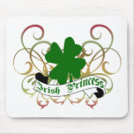 Irish Princess Shamrock mousepads