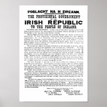 Irish Proclamation of 1916 Poster