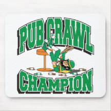 Irish Pub Crawl Champion Gift Mousepads