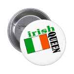 Irish Queen & Flag Button