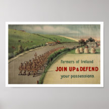 Irish recruiting poster fro the Great War