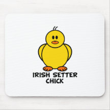 Irish Setter Chick Mouse Mats