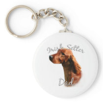 Irish Setter Dad 2 Keychain