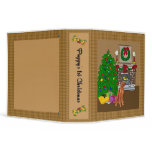 Irish Setter Puppy's 1st Christmas Scrapbook binders