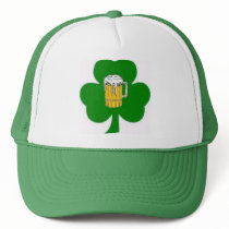 Irish Shamrock Beer Hat
