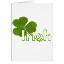 Irish Shamrock Card
