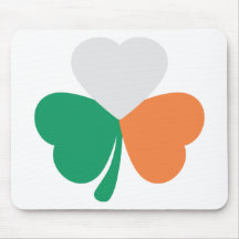 irish shamrock flag mouse pad