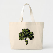 Irish Shamrock Gift Canvas Bags