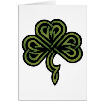 Irish Shamrock Gift Greeting Card